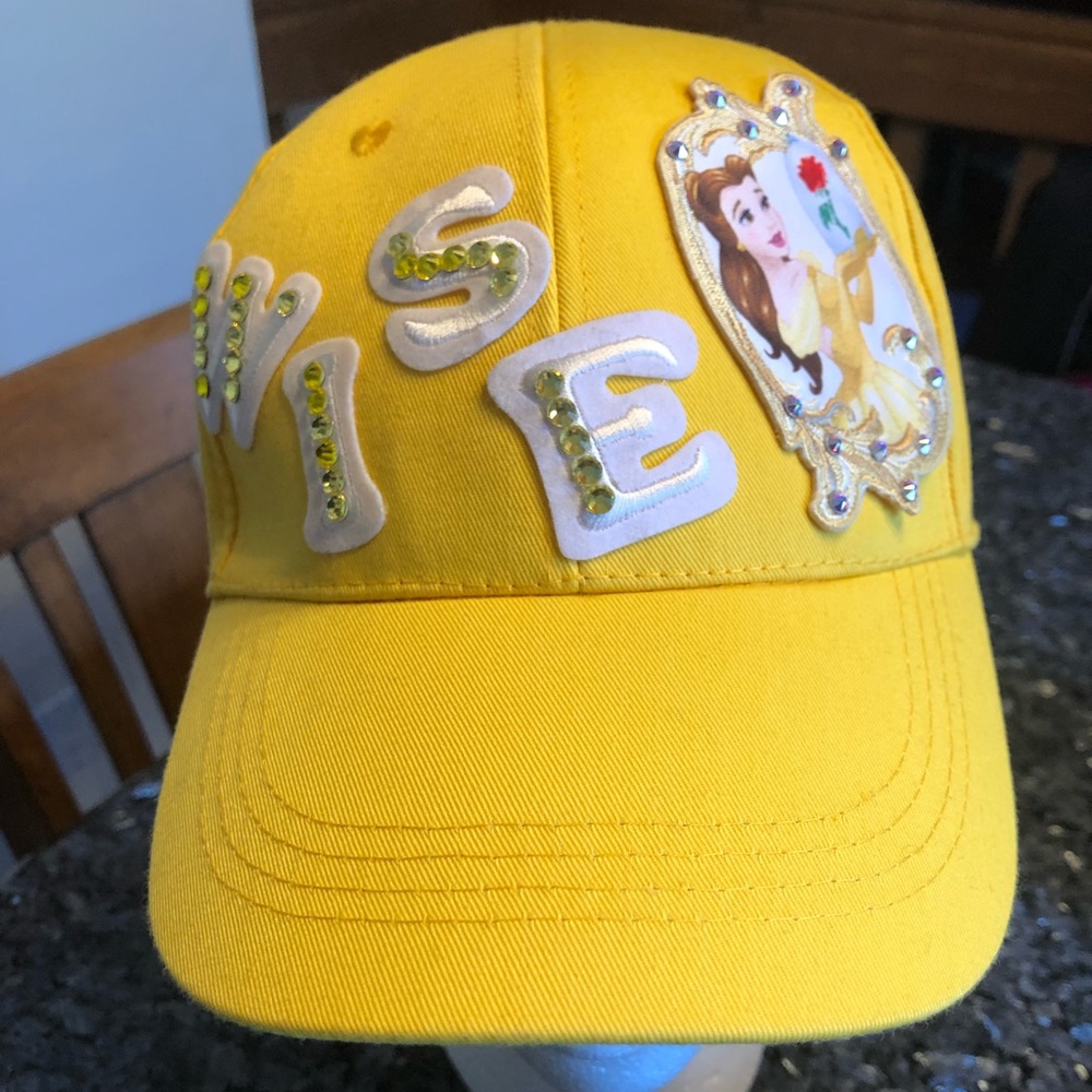 Belle Crystal Yellow Baseball Dad Cap - Adult Size